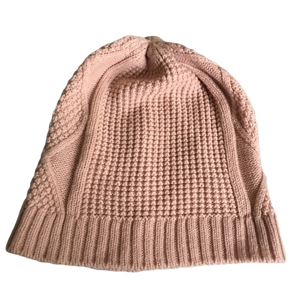 Soft Warm Cable Knit Beanie from The JetSet Diaries in pastel pink EUC - Picture 3 of 7